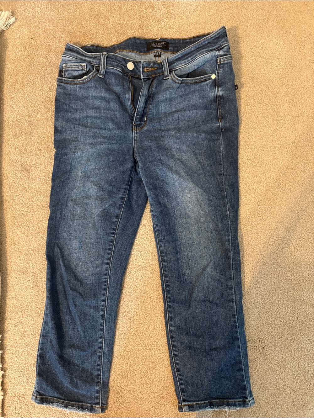 Judy Blue Medium Blue Ankle Slim Jeans